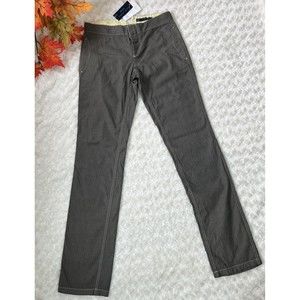 Ralph Lauren | Women's Cotton Twill Straight Leg Pants, Size 2 Brown
